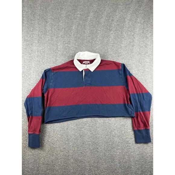 American Eagle Outfitters Tops - American Eagle Throwback Rugby Shirt Women's Size Medium